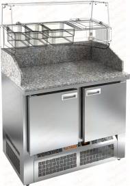 Стол холодильный для пиццы Hicold PZE3-11GN камень (агрегат внизу)
