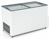 Ларь морозильный Frostor F 400 С серый с прямым стеклом