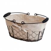 Подставка для хлеба металлическая с хлопковой вставкой 25*17*12 см, P.L. Proff Cuisine MCB7001-S-CPS Подставка для хлеба металлическая с хлопковой вставкой 25*17*12 см, P.L. Proff Cuisine MCB7001-S-CPS