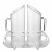 Диспенсер для раздачи 2 колбы 9*25,5 см Proff Cuisine CD800-2 Диспенсер для раздачи 2 колбы 9*25,5 см Proff Cuisine CD800-2