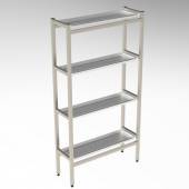 Стеллаж для сушки стаканов 4-х уровневый 800*300*1700 (НЕРЖ)