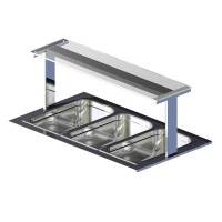 Полка настольная Gastrolux ПН-113/С стеклянная прямая