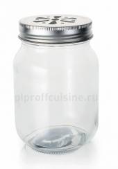 Банка с крышкой для подачи соков, коктейлей 500мл 99000139 Банка с крышкой для подачи соков, коктейлей 500мл 99000139