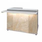 Прилавок кассовый универсальный Monolith Luxstahl КК-1200 Premium