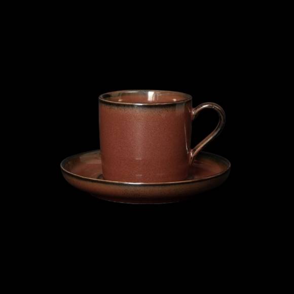 Кофейная пара 115мл Corone Carmen красная фк1821