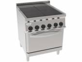 Плита 4 конф. с гладкой чугунной сплошной поверхностью TECNOINOX PFU70E7 напольная 616100	