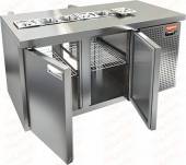 Стол холодильный сквозной для салатов HICOLD SL2T-11/GN (1/6) 4 двери Стол холодильный сквозной для салатов HICOLD SL2T-11/GN (1/6) 4 двери