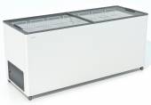 Ларь морозильный Frostor F 600 С серый с прямым стеклом