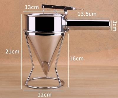 Дозатор жидкого теста Hurakan HKN-DD01 нерж. на подставке