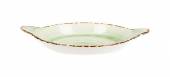 Блюдо кроншель овальное 150 мл 200мм фарфор Organica Green P.L. 81223078 /6/ Блюдо кроншель овальное 150 мл 200мм фарфор Organica Green P.L. 81223078 /6/
