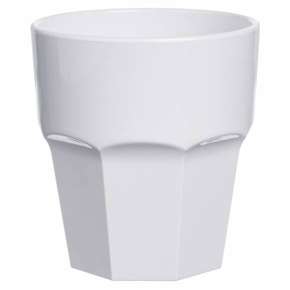 Олд Фэшн 250 мл. d=83 мм. h=90 мм. поликарбонат белый MGProf 78559