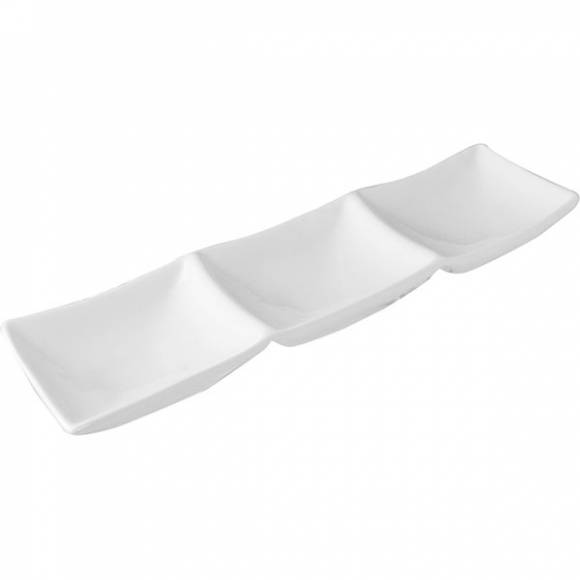 Менажница 3 отделения H=25 L=350 B=105мм «Кунстверк» A6296 /1/24/ Менажница 3 отделения H=25 L=350 B=105мм «Кунстверк» A6296 /1/24/