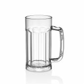 Кружка для пива 560 мл. 80 мм. h=160 мм. поликарбонат, прозрачн. GP 77176