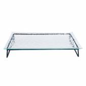 Блюдо для выкладки стеклянное с металлическим основанием 400*190*75 мм P.L. P2329 Блюдо для выкладки стеклянное с металлическим основанием 400*190*75 мм P.L. P2329