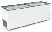 Ларь морозильный Frostor F 700 С серый с прямым стеклом