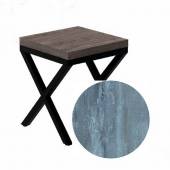 Табурет 380х380х450 Х-образный Бетон Пайн Табурет 380х380х450 Х-образный Бетон Пайн