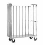 Тележка для прачечной ТП 21.1 ОЛДАК нерж. платформа, 3 высоких борта, г/п 150кг Тележка для прачечной ТП 21.1 ОЛДАК нерж. платформа, 3 высоких борта, г/п 150кг