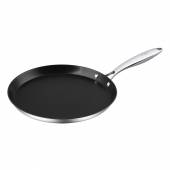 Сковорода 3-х слойная,индукция,S/S304,блинная D=28*2.5cм,антиприг. покрытие ProffCuisine 81280102 Сковорода 3-х слойная,индукция,S/S304,блинная D=28*2.5cм,антиприг. покрытие ProffCuisine 81280102