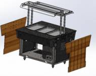 Фасад боковой универсальный Refettorio (шведский стол островной) - S каменная столешница Фасад боковой универсальный Refettorio (шведский стол островной) - S каменная столешница