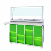 Мармит вторых блюд паровой Neon Luxstahl МВП (С)-1500 Premium