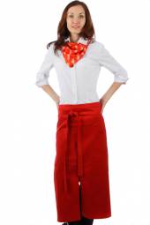 Фартук официанта длинный красный [00302] со501