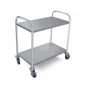 Тележка сервировочная 2-х ярусная 750х400х835мм Luxstahl TR-2S