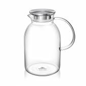 Кувшин 2,1 л. с крышкой + сетка нерж Термостекло Wilmax 888214