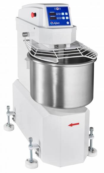 Тестомес спиральный Абат ТМС-40НН-2П CHEF, 2 скорости, таймер, несъемная дежа 40 л