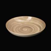 Тарелка глубокая без борта 700мл 255мм  Corone Nature серо-коричневая /24/