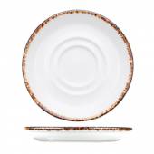 Блюдце «Браун Дэппл»; фарфор; D=11, 5см; белый, коричнев. 1714 0165
