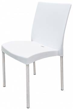 Стул алюминиевый 06113AM сиденье пластиковое оранжевый