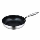 Сковорода 3-х слойная,индукция,сталь 304,D=28*5.5cм,антипригарное покрытие ProffCuisine 81280094 Сковорода 3-х слойная,индукция,сталь 304,D=28*5.5cм,антипригарное покрытие ProffCuisine 81280094