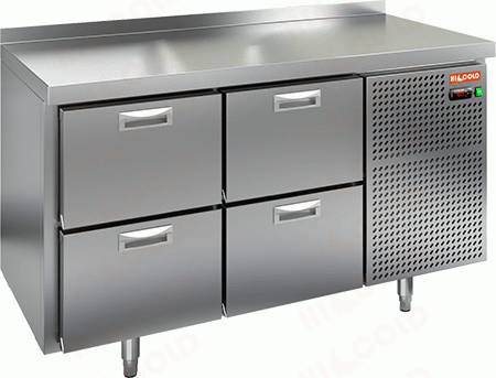 Стол морозильный Hicold GN22/BT 4 ящика