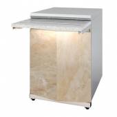 Прилавок нейтральный Monolith Luxstahl ПН-600 Premium