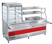 Прилавок-витрина холодильный мармитный универсальный Абат Мини ПВХМ-70КМУ витрина слева Прилавок-витрина холодильный мармитный универсальный Абат Мини ПВХМ-70КМУ витрина слева