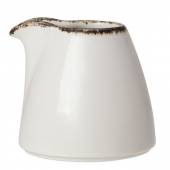 Молочник «Браун Дэппл»; фарфор; 85мл; белый, коричнев. 1714 X0031