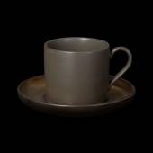 Чайная пара 230мл Corone Luminare медный/серый фк1919