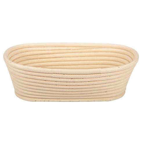 Форма для расстойки теста 250*140 мм. h=75 мм. овальная, из лозы (ротанга) 61325