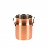 Кувшин для подачи металл 10х8см с ручками P.L. цвет медный 99005812