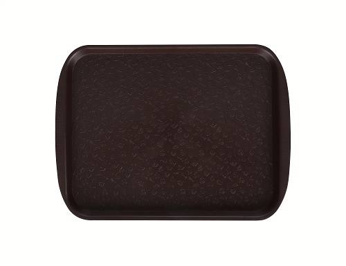 Поднос прямоугольный 33х26см шоколадный с ручками 71816  мки100 /10/