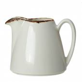 Молочник «Браун Дэппл»; фарфор; 285мл; белый, коричнев. 1714 X0029