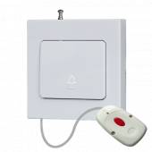 Smart-1S медицинская кнопка вызова со шнуром, цвет белый Smart-1S медицинская кнопка вызова со шнуром, цвет белый