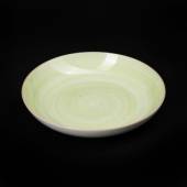 Тарелка глубокая без борта 700мл 255мм  Corone Nature зеленая /24/