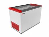 Ларь морозильный Frostor Gellar FG 400 C красный с прямым стеклом