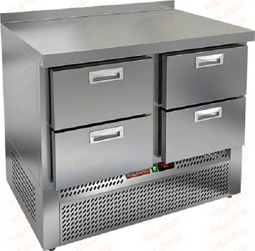 Стол морозильный Hicold GNE 22/BT 4 ящика (агрегат внизу)