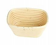 Форма для расстойки теста 250*250 мм. h=85 мм. квадратная, из лозы (ротанга) 71184