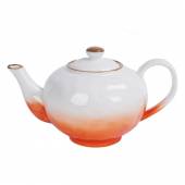 Чайник, 600 мл, фарфор,оранжевый цвет "The Sun" P.L. 170644 /1/