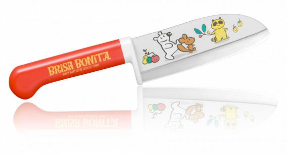 Нож поварской Tojiro Brisa Bonita 115мм сталь Sus420J2, рукоять пластик красный BB-3 Нож поварской Tojiro Brisa Bonita 115мм сталь Sus420J2, рукоять пластик красный BB-3
