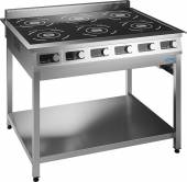 Плита индукционная 6-конфор. Челябторгтехника ПЭИ-6/L4  4х2,5/2х3,5 кВт