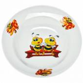 Тарелка глубокая 200мм фаянс Пчелы 4076 /20/ Тарелка глубокая 200мм фаянс Пчелы 4076 /20/